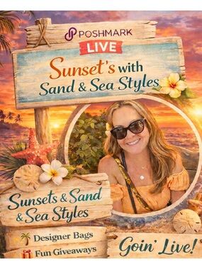 ❤️🌺❤️🌺Sand & Sea Styles Designer Bags - LIVE Saturday 4pm pst